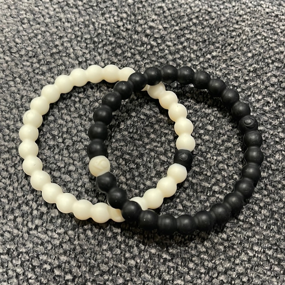Black and white LOKAI Bracelets (2)